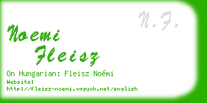 noemi fleisz business card